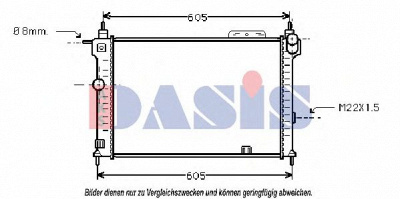 AKS DASIS 150032n -  Радиатор, охлаждение двигателя
